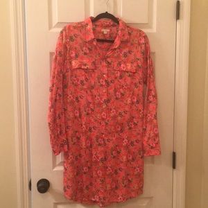 GAP floral shirt dress